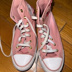 Converse 3D blooms & hummingbirds high tops size 4 Kids